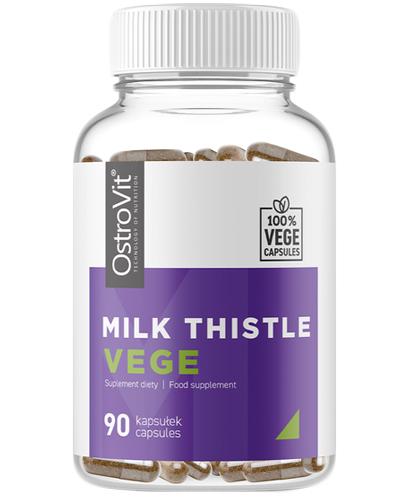 OstroVit Milk Thistle Vege - 90 kaps. - cena, opinie, wskazania zdjęcie