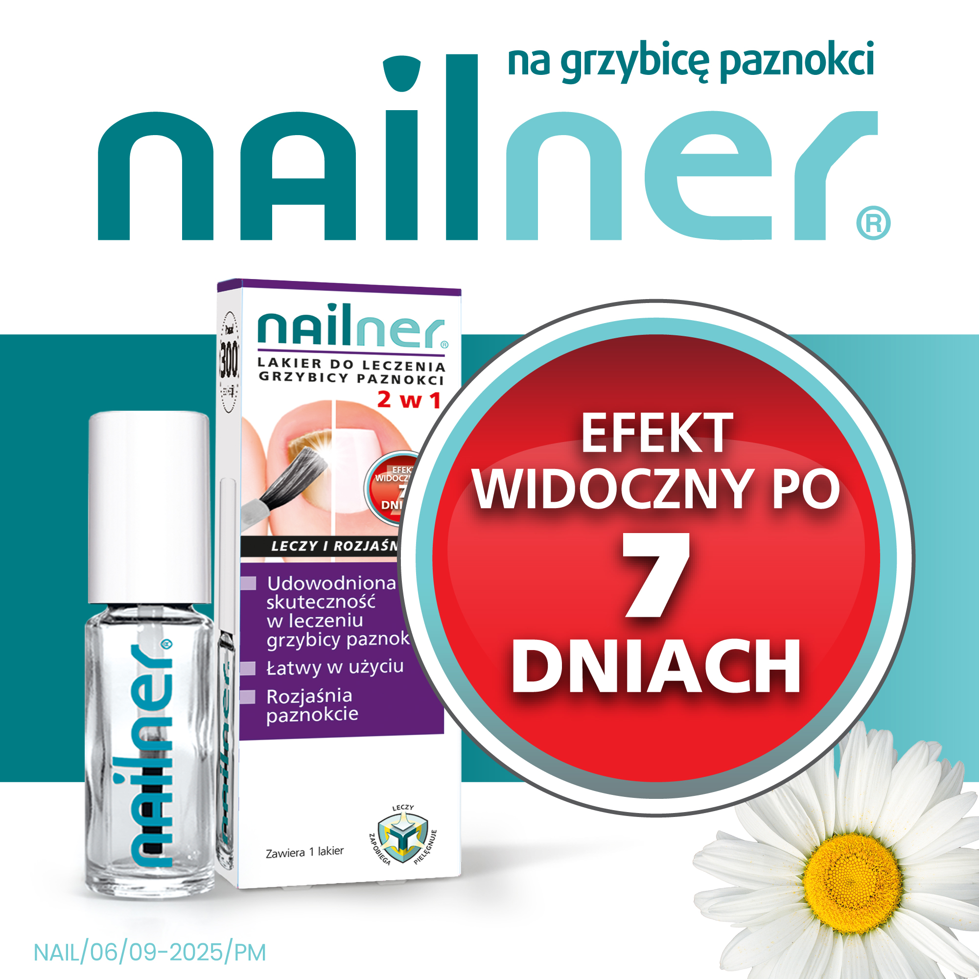Nailner lakier do zwalczania grzybicy paznokci 2w1 5 ml