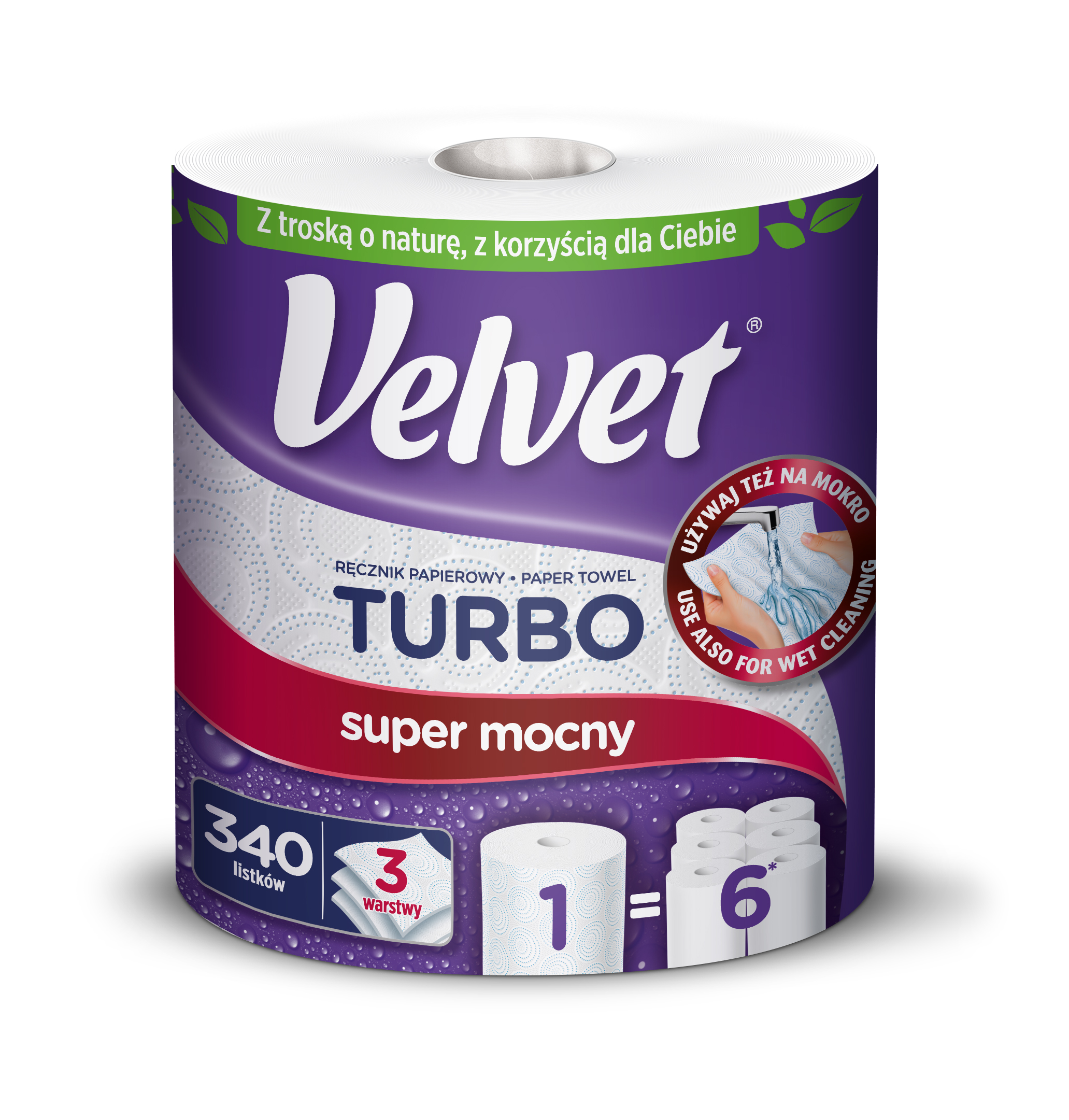 Velvet, Ręcznik papierowy Turbo, 1 sztuka zdjęcie