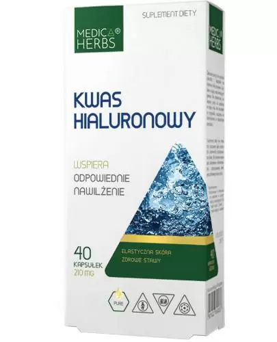 Medica Herbs Kwas hialuronowy 40 kapsułek zdjęcie