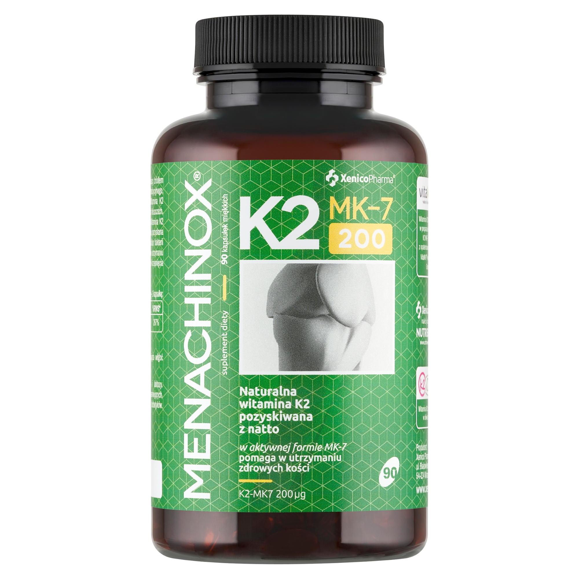 Menachinox K2 MK-7 200, 90 kapsułek zdjęcie