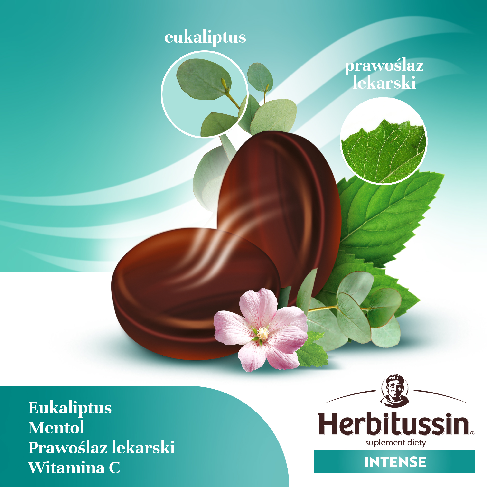 Herbitussin Intense 10 pastylek