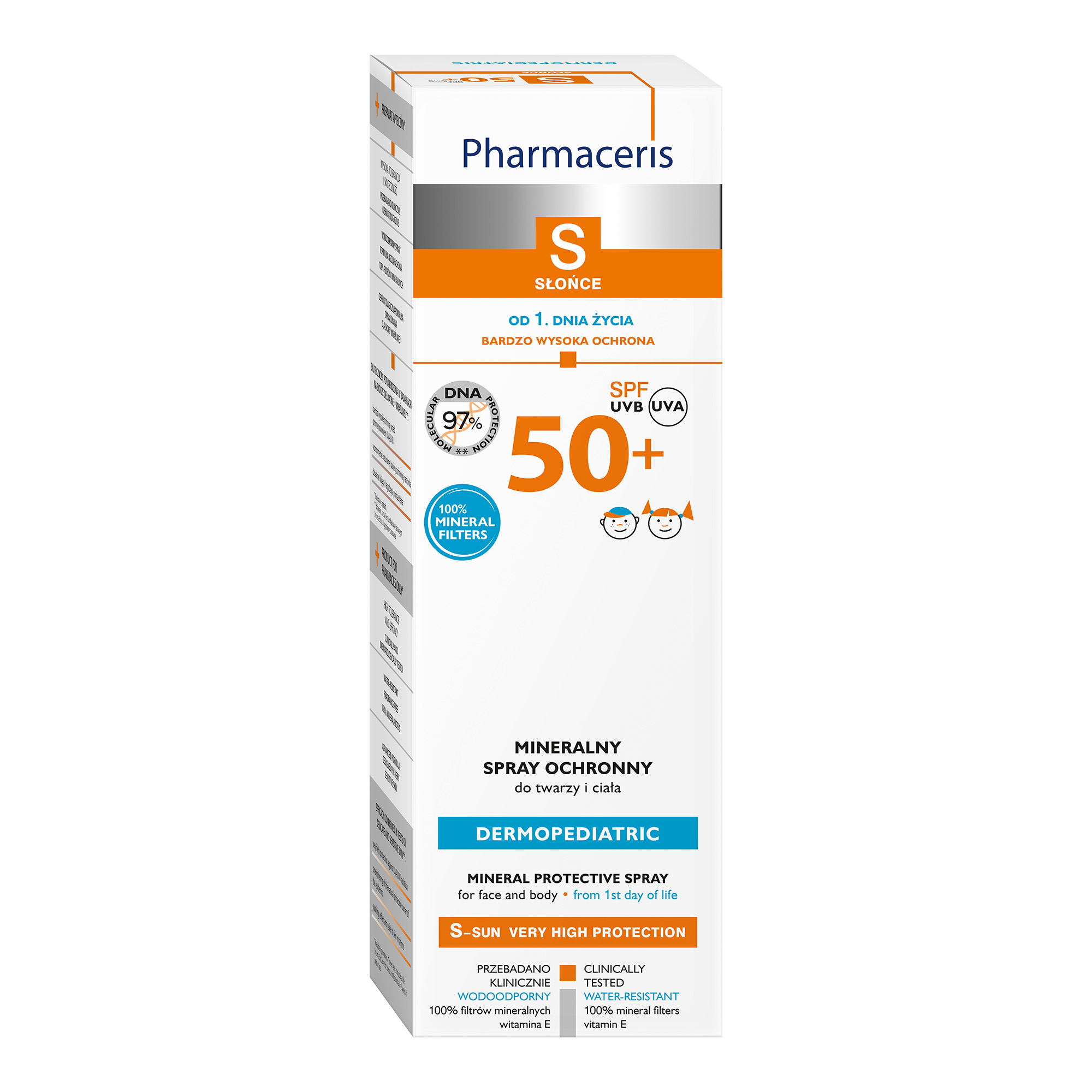 Pharmaceris S, mineralny spray ochronny do twarzy i ciała, SPF 50+ 100 ml zdjęcie