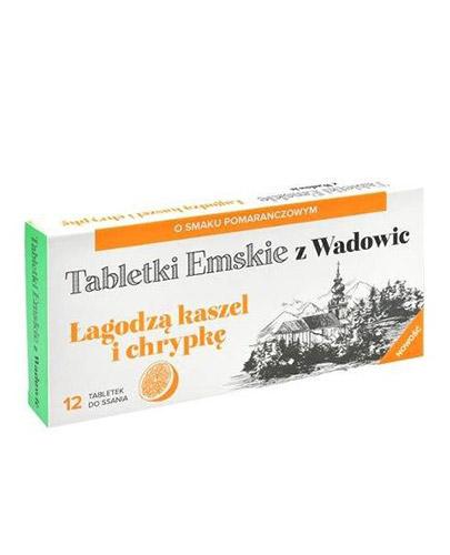 Tabletki Emskie z Wadowic o smaku pomarańczowym 12 tabletek zdjęcie