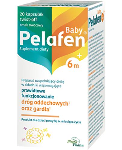 Pelafen Baby 6m+, dla dzieci powyżej 6. miesiąca, smak owocowy, kapsułki twist-off, 20 sztuk zdjęcie