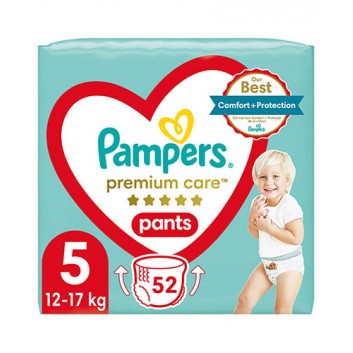 Pampers Premium Care Pants Pieluchomajtki rozmiar 5 12-17 kg, 52 sztuki
