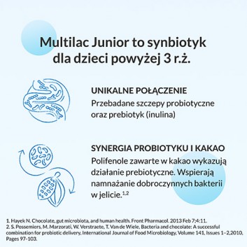 Multilac Junior synbiotyk (probiotyk + prebiotyk), 20 sztuk