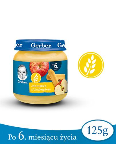 GERBER Deserek jabłuszka z biszkoptem po 6 miesiącu - 125 g zdjęcie