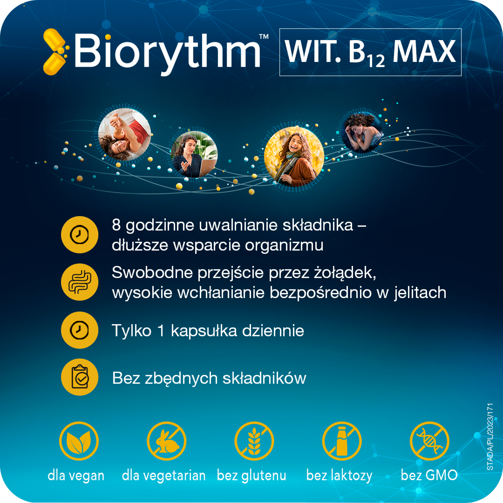 Biorythm Witamina B12 Max 30 kapsułek