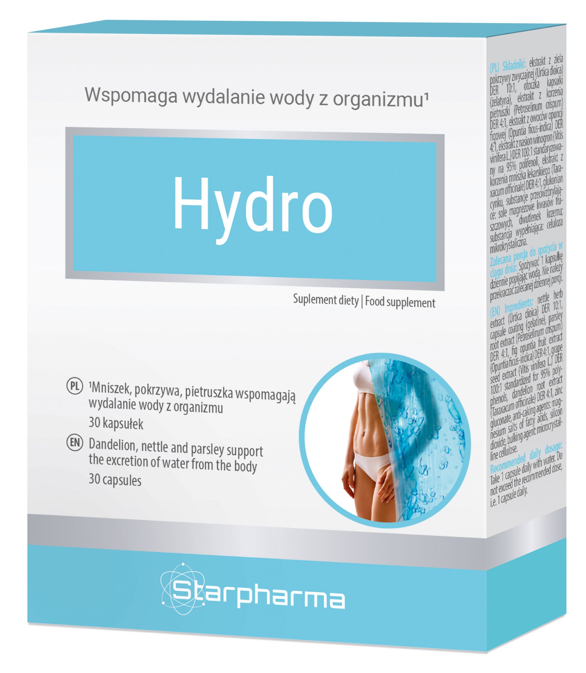 Starpharma Hydro wydalanie wody z organizmu, kapsułki, 30 sztuk zdjęcie