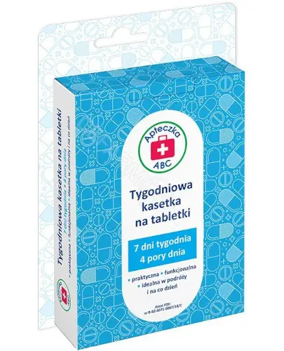 Apteczka ABC tygodniowa kasetka na tabletki 1 sztuka  zdjęcie