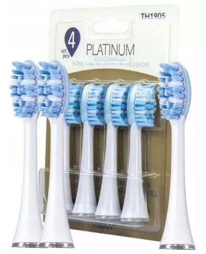 Vitammy Platinum TH1905 końcówki do sonicznej szczoteczki do zębów 4 sztuki zdjęcie