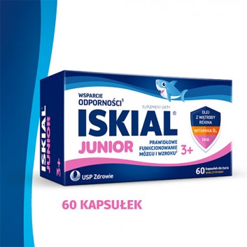 Iskial Junior, kapsułki do żucia, 60 sztuk