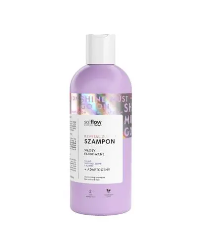 So!Flow, Szampon rewitalizujący do włosów farbowanych, słodka śliwka i jeżyna, 400 ml zdjęcie