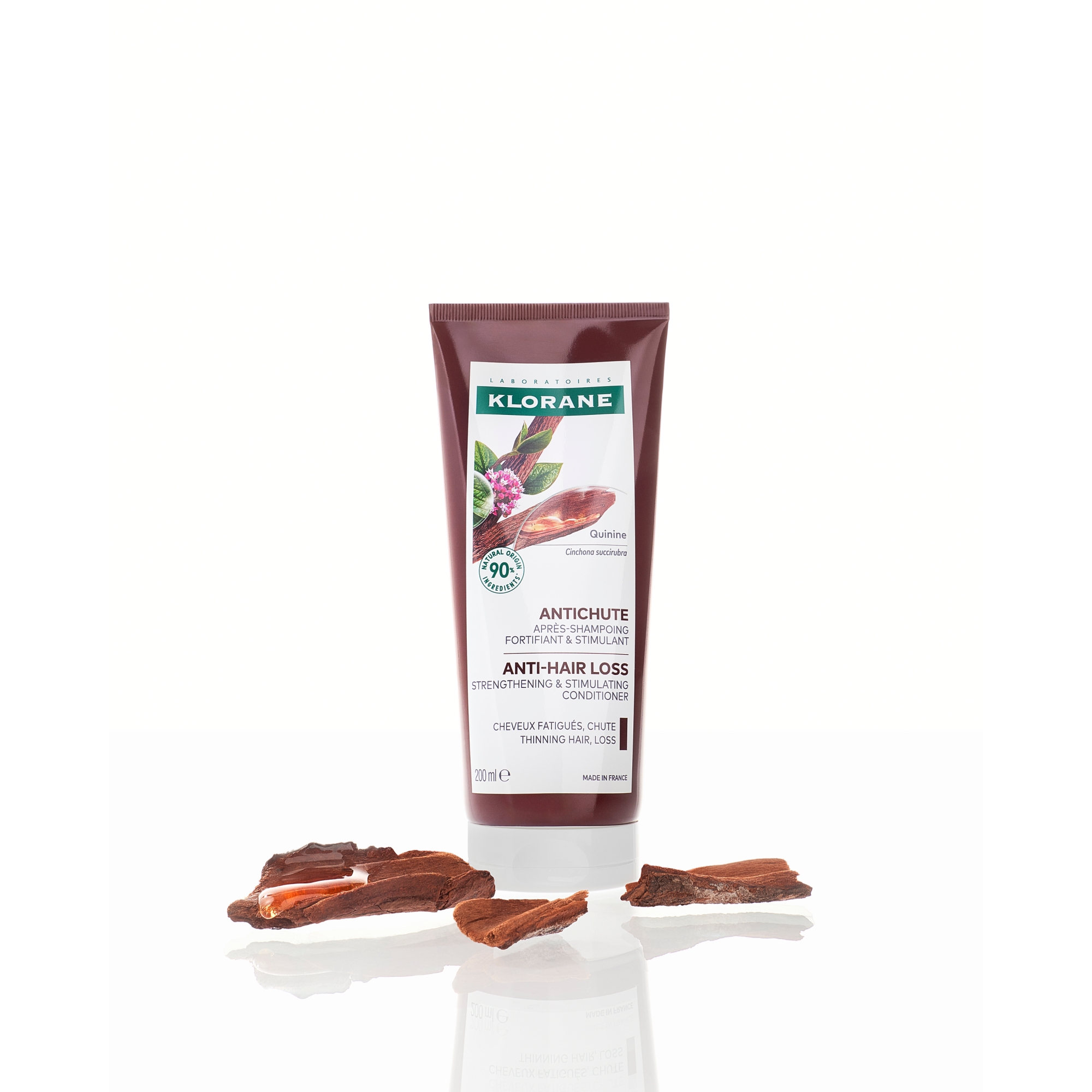 Klorane Przeciw wypadaniu włosów Odżywka wzmacniająca i stymulująca z chininą, 200 ml