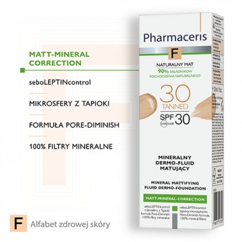 Pharmaceris F mineralny dermo-fluid matujący 30 Tanned SPF 30 30 ml