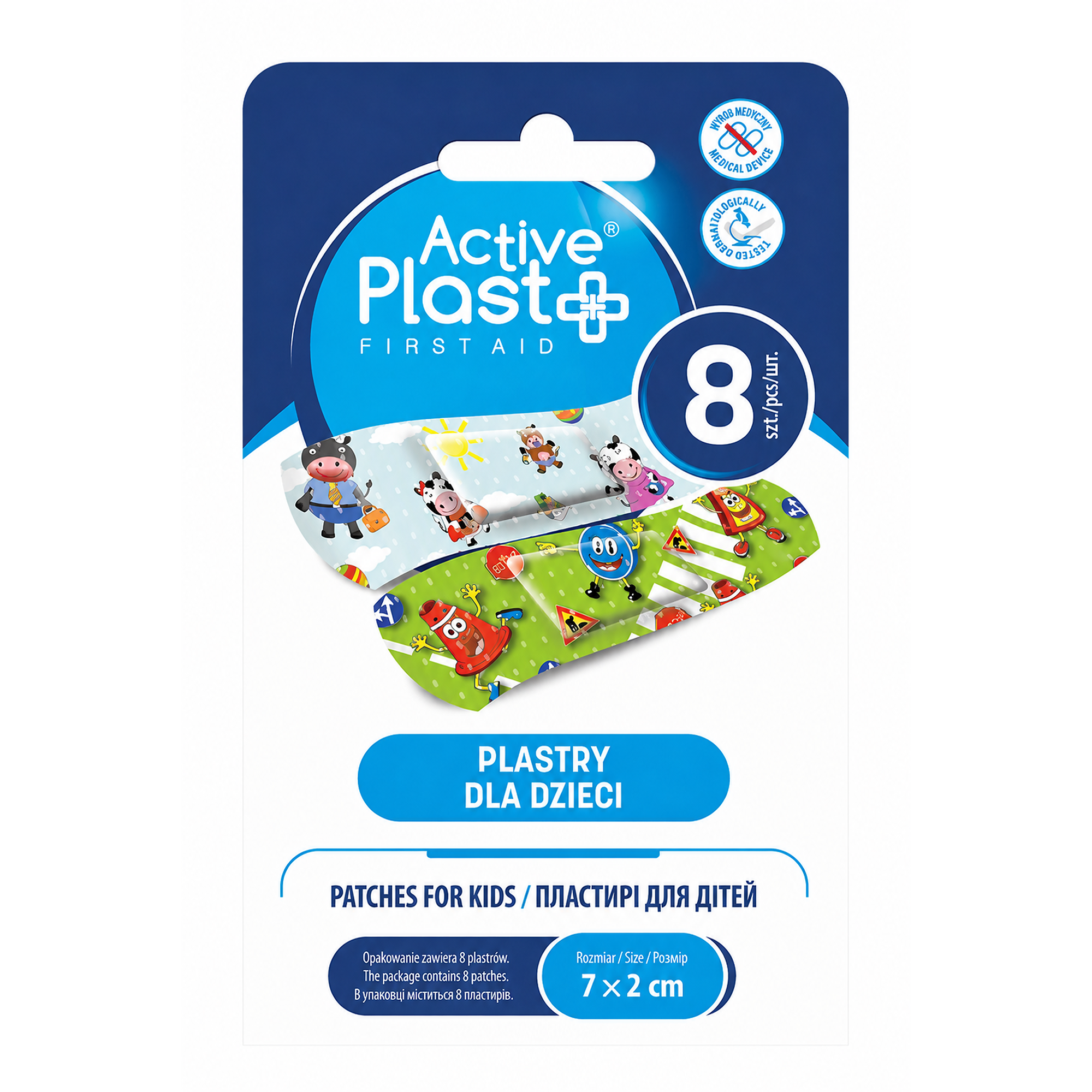 Active Plast, plastry dla dzieci, 8 sztuk zdjęcie