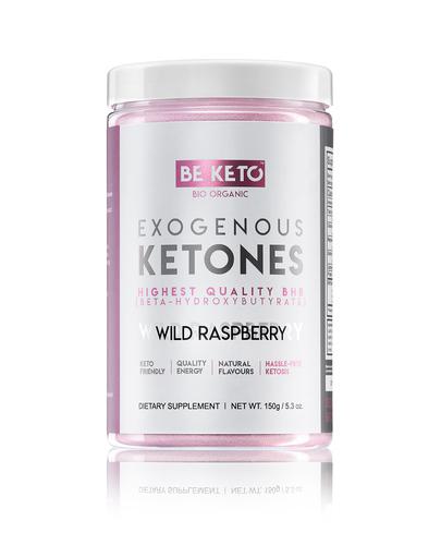 BeKeto Exogenous Ketones Wild Raspberry, 150 g, cena, wskazania, składniki zdjęcie