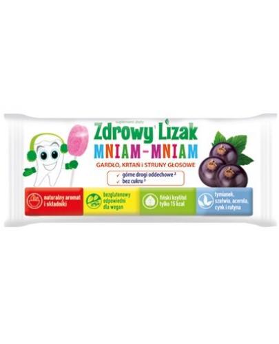 Zdrowy Lizak Mniam-Mniam gardło, krtań, struny głosowe, 1 sztuka zdjęcie