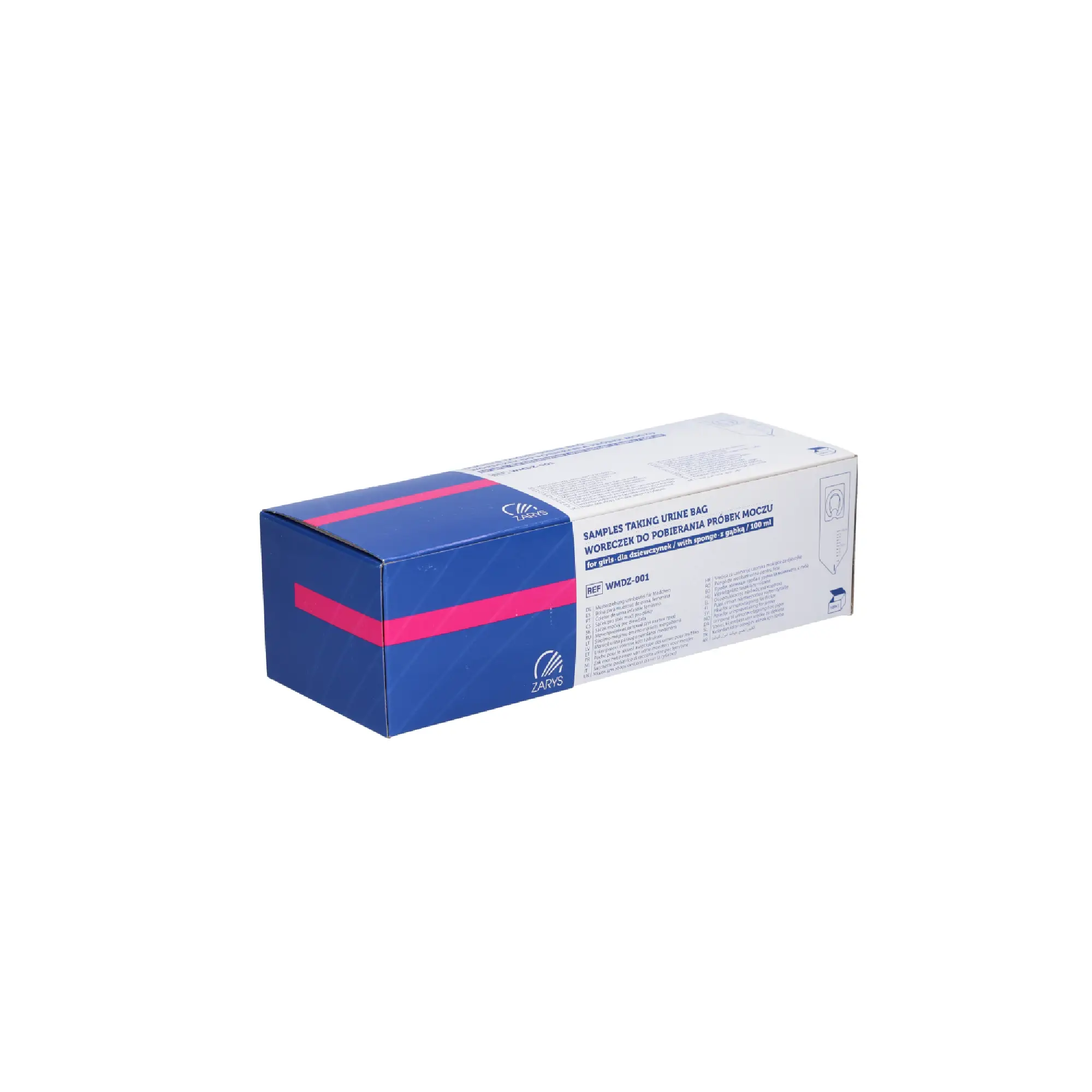 Woreczek do pobierania próbek moczu 100 ml dla dziewczynek z gąbką, 1 sztuka zdjęcie