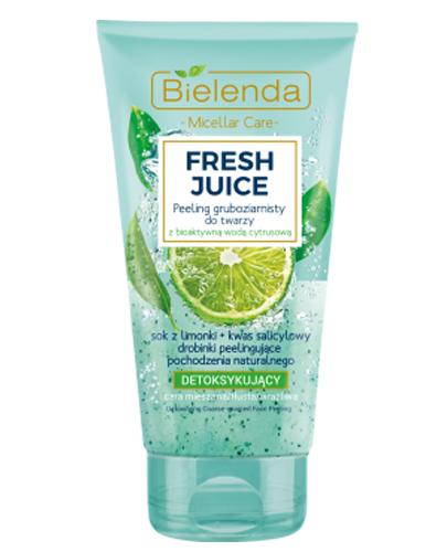 BIELENDA FRESH JUICE Peeling gruboziarnisty detoksykujący Limonka, 150 g  zdjęcie