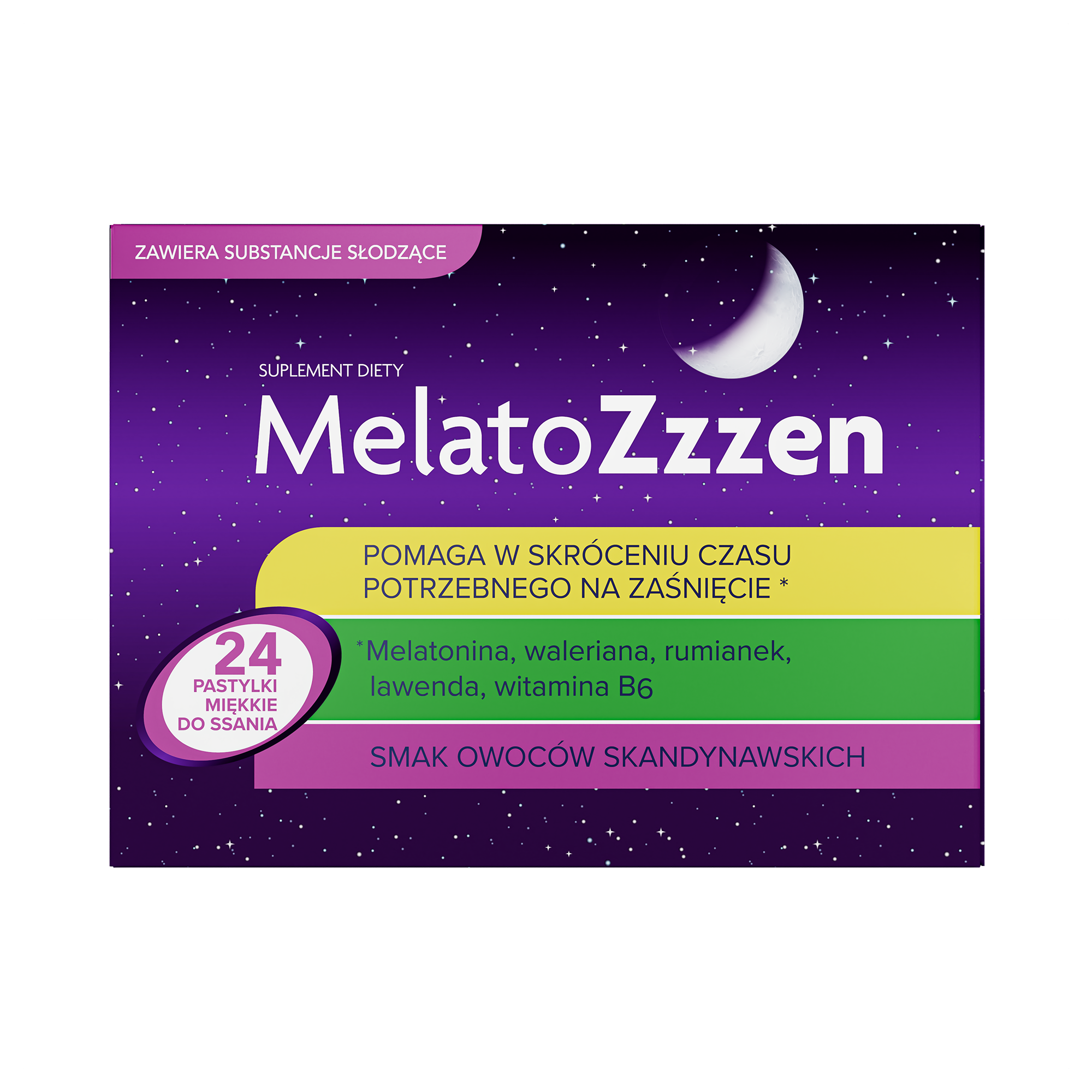 MelatoZzzen, pastylki miękkie do ssania, 24 sztuki zdjęcie