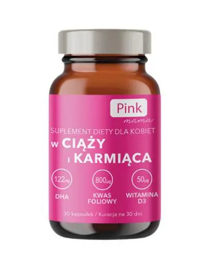 Pink Mama w ciąży i karmiąca, kapsułki, 30 sztuk zdjęcie