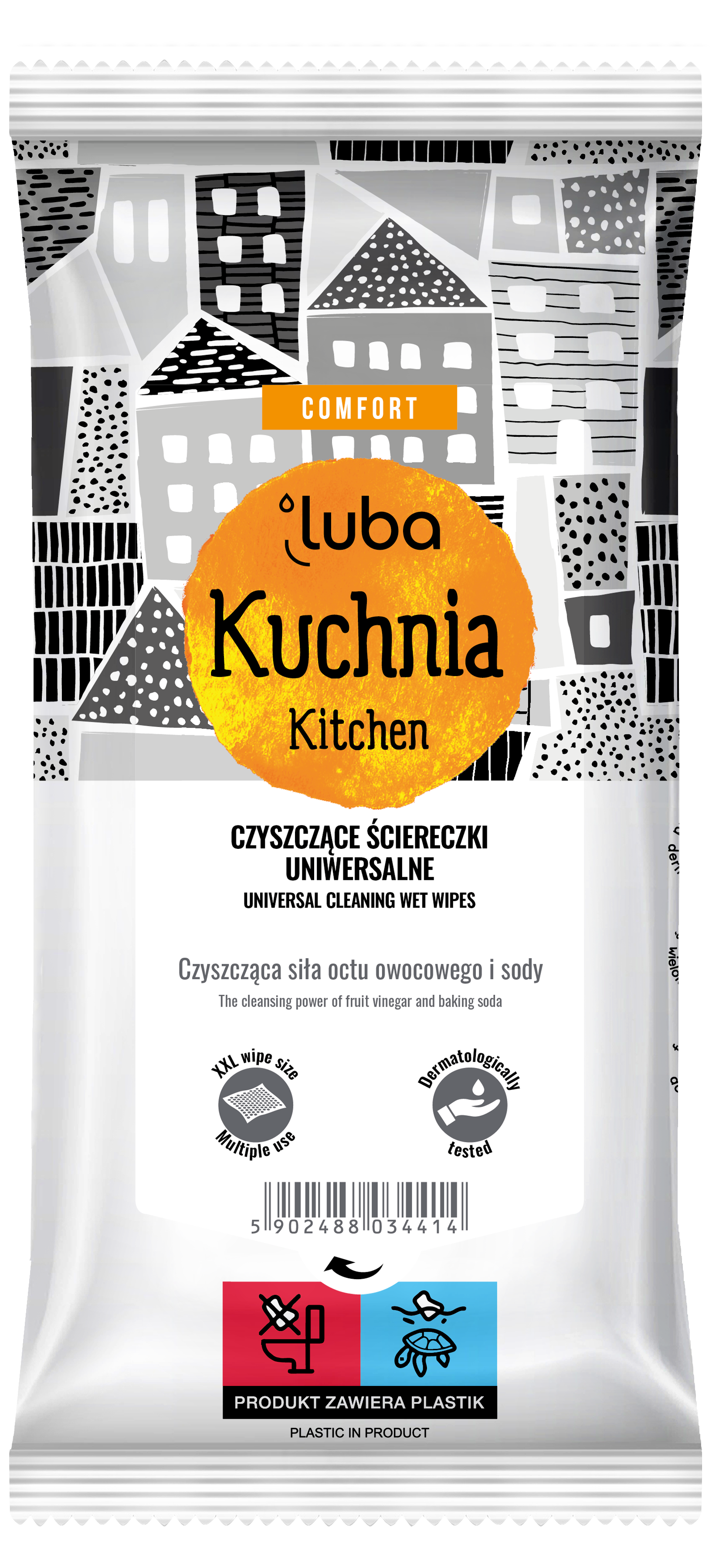 Luba Comfort - Nawilżane, Ściereczki do kuchni, 32 sztuki zdjęcie