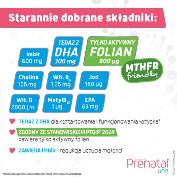 Prenatal Uno, kapsułki, 60 sztuk (30 sztuk + 30 sztuk)