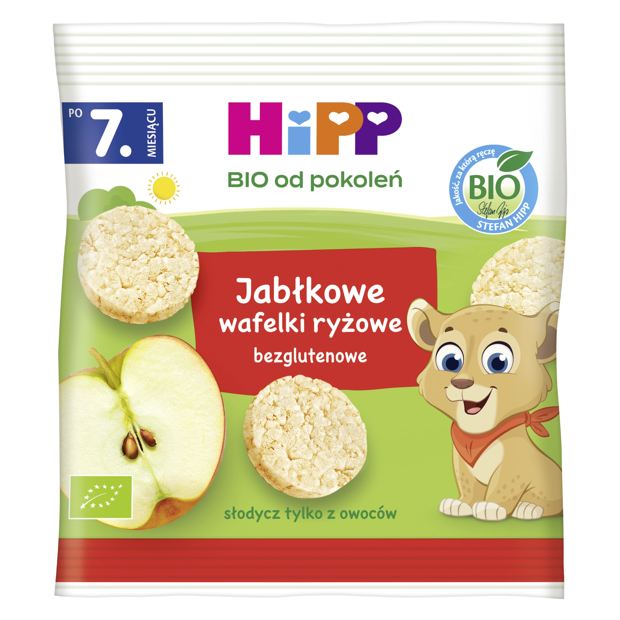 HIPP BIO Jabłkowe wafelki ryżowe po 7 m-cu - 30 g