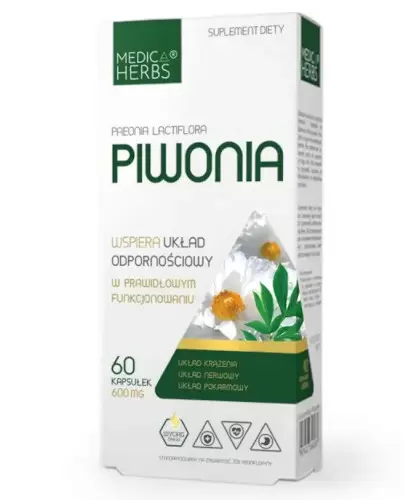 Medica Herbs Piwonia 60 kapsułek zdjęcie