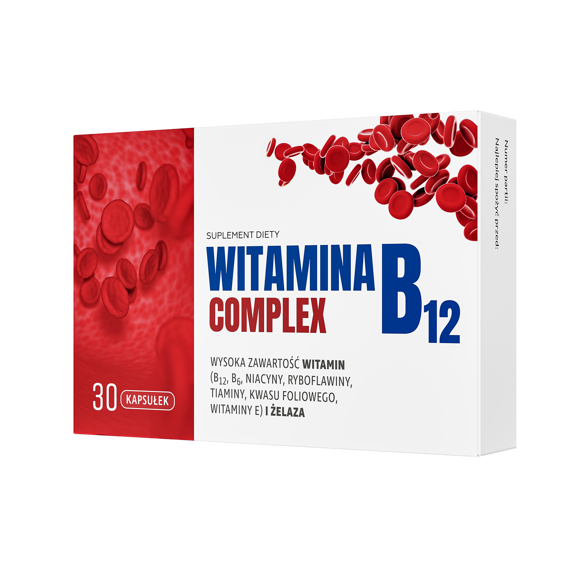 Witamina B12 complex, kapsułki, 30 sztuk