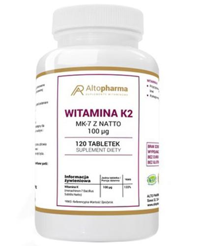 Altopharma Witamina K2 MK-7 z natto 100 µg - 120 tabletek zdjęcie