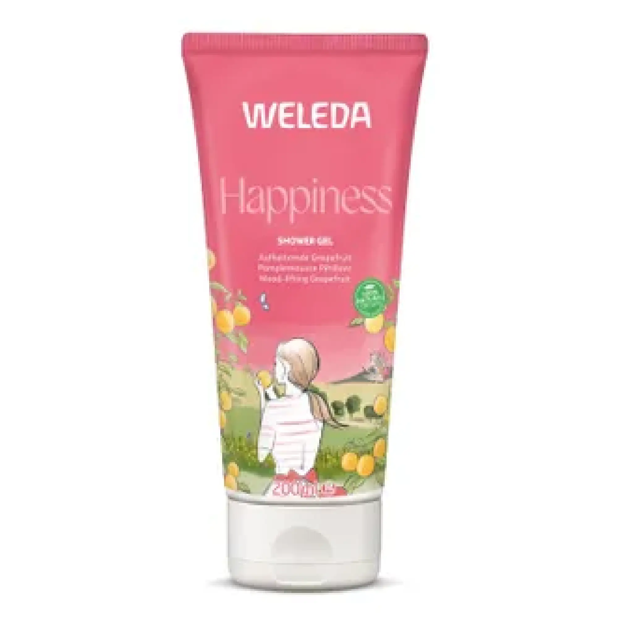 Weleda Happiness, żel pod prysznic z grejpfrutem, 200 ml zdjęcie