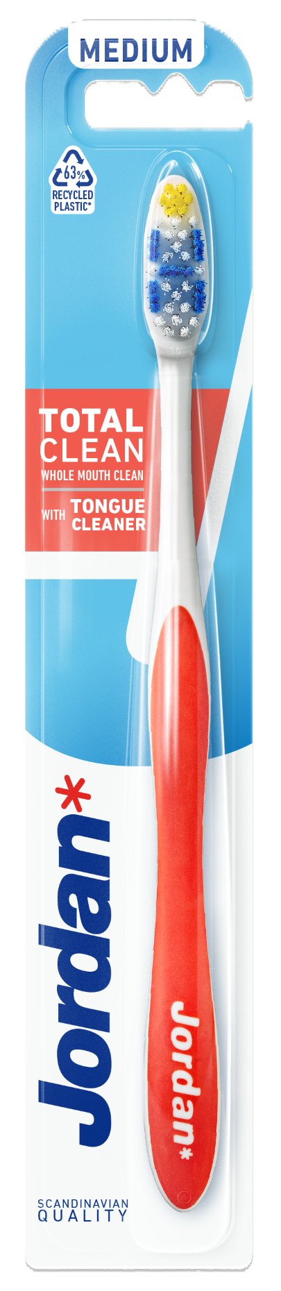 Jordan Total Clean Medium Szczoteczka do zębów, 1 szt.