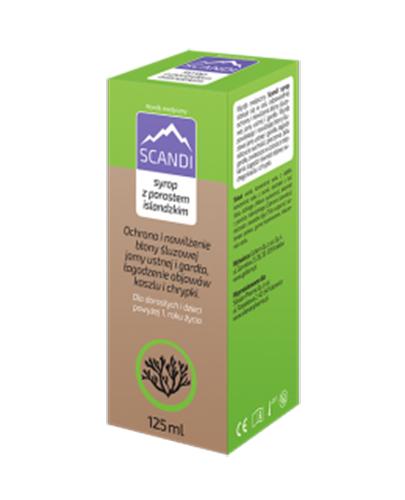 Scandi Syrop z porostem islandzkim - 125 ml Syrop na kaszel - cena, opinie, wskazania zdjęcie