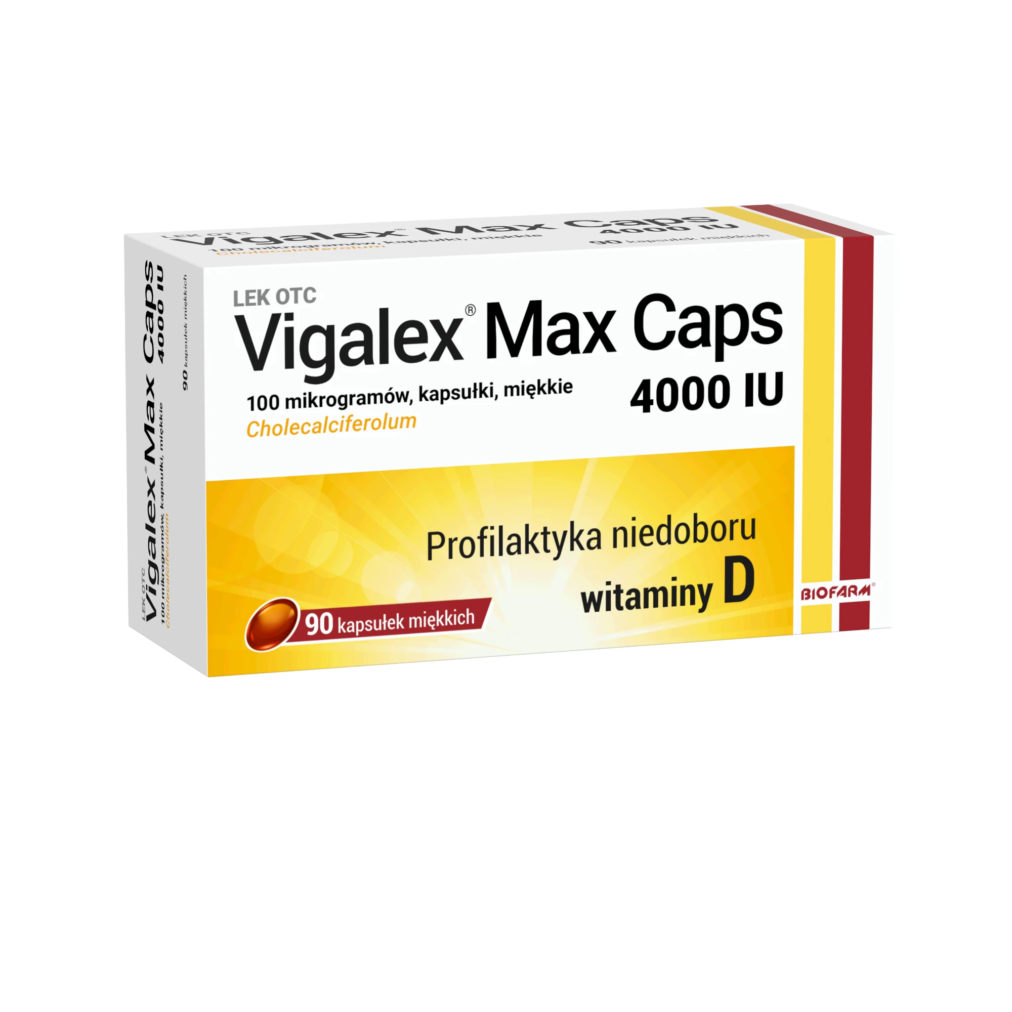 Vigalex Max Caps 4000 IU, 90 kapsułek