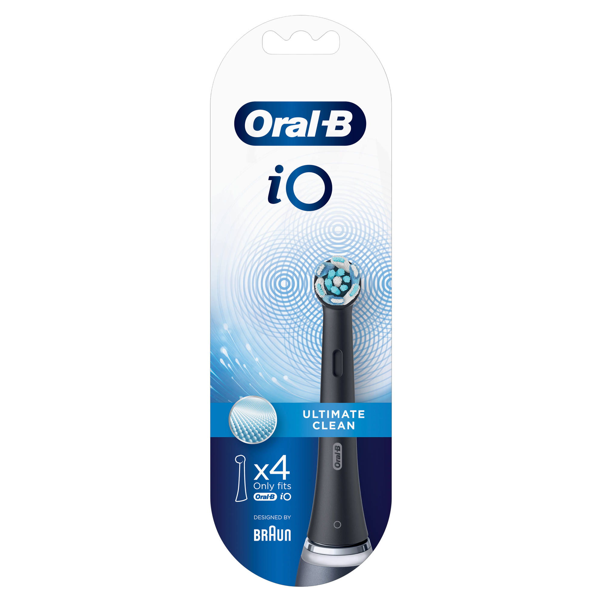 Oral-B iO Ultimate Clean Black Końcówki do szczoteczki elektrycznej, 4 sztuki zdjęcie