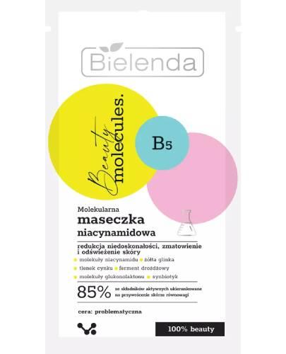 Bielenda Beauty Molecules, Molekularna Maseczka niacynamidowa cera problematyczna, 8 g zdjęcie