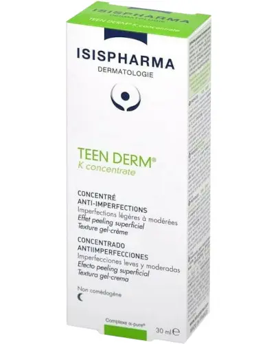 Isispharma Teen Derm K Concentrate serum keratoregulujące do skóry tłustej i trądzikowej 30 ml zdjęcie