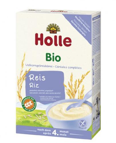 Holle Bio Kaszka ryżowa pełnoziarnista po 4. miesiącu - 250 g Kaszka bezglutenowa - cena, opinie, skład  zdjęcie