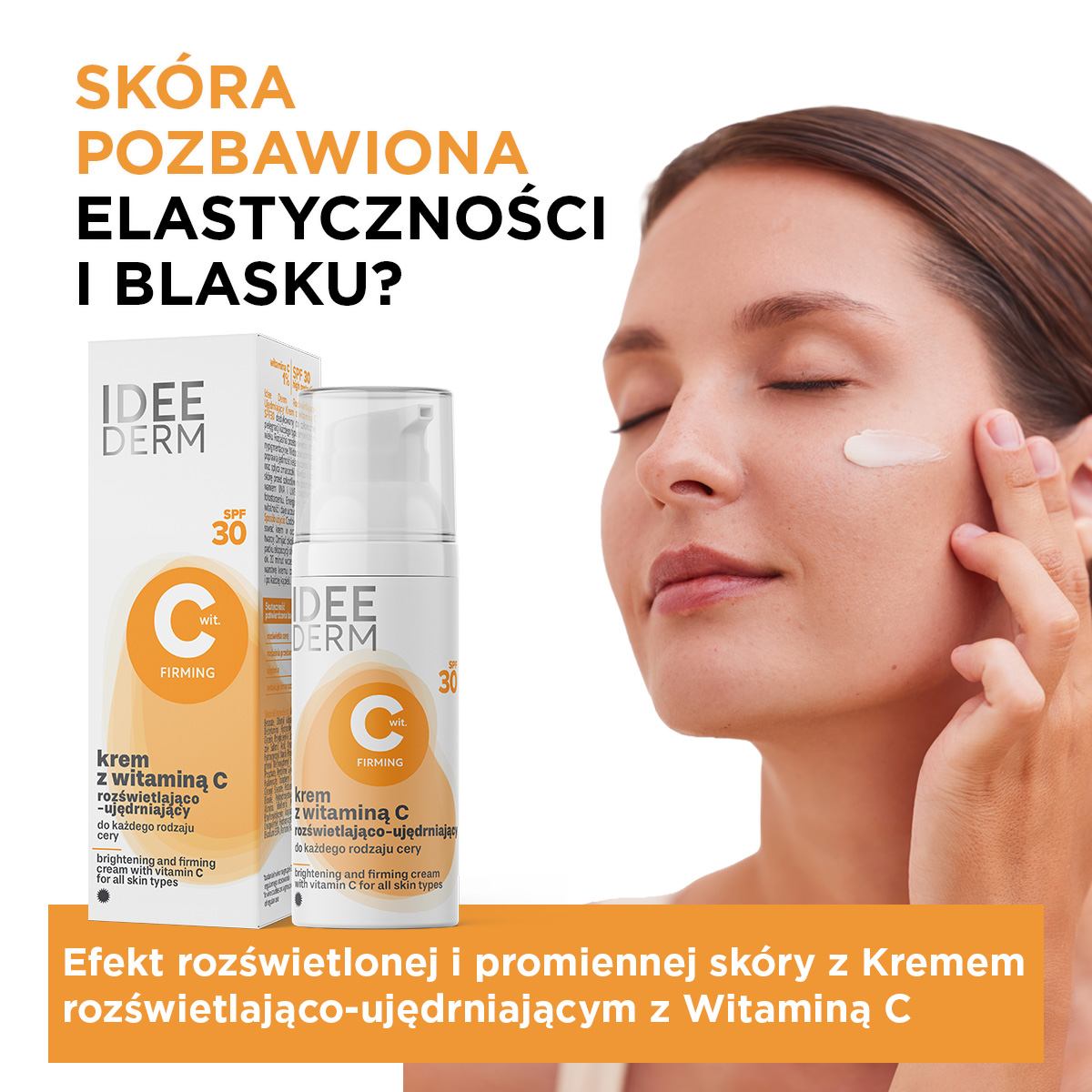 Idee Derm Krem z witaminą C rozświetlająco-ujędrniający SPF 30 50 ml