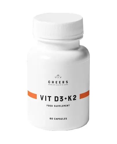 Cheers Vit D3+K2 60 kapsułek zdjęcie