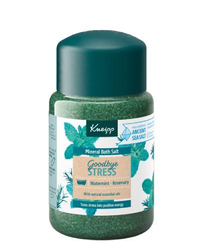 Kneipp Kryształki do kąpieli z soli mineralnej Goodbye Stress Rozmaryn i Mięta, 600 g zdjęcie