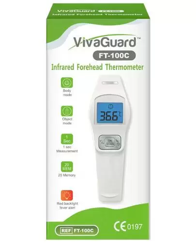 Vivaguard FT 100C termometr czołowy na podczerwień 1 sztuka zdjęcie