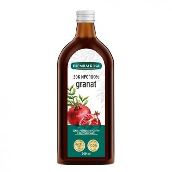 Premium Rosa Granat Sok bezpośrednio wyciskanych z owoców granatu 100% - 500 ml 