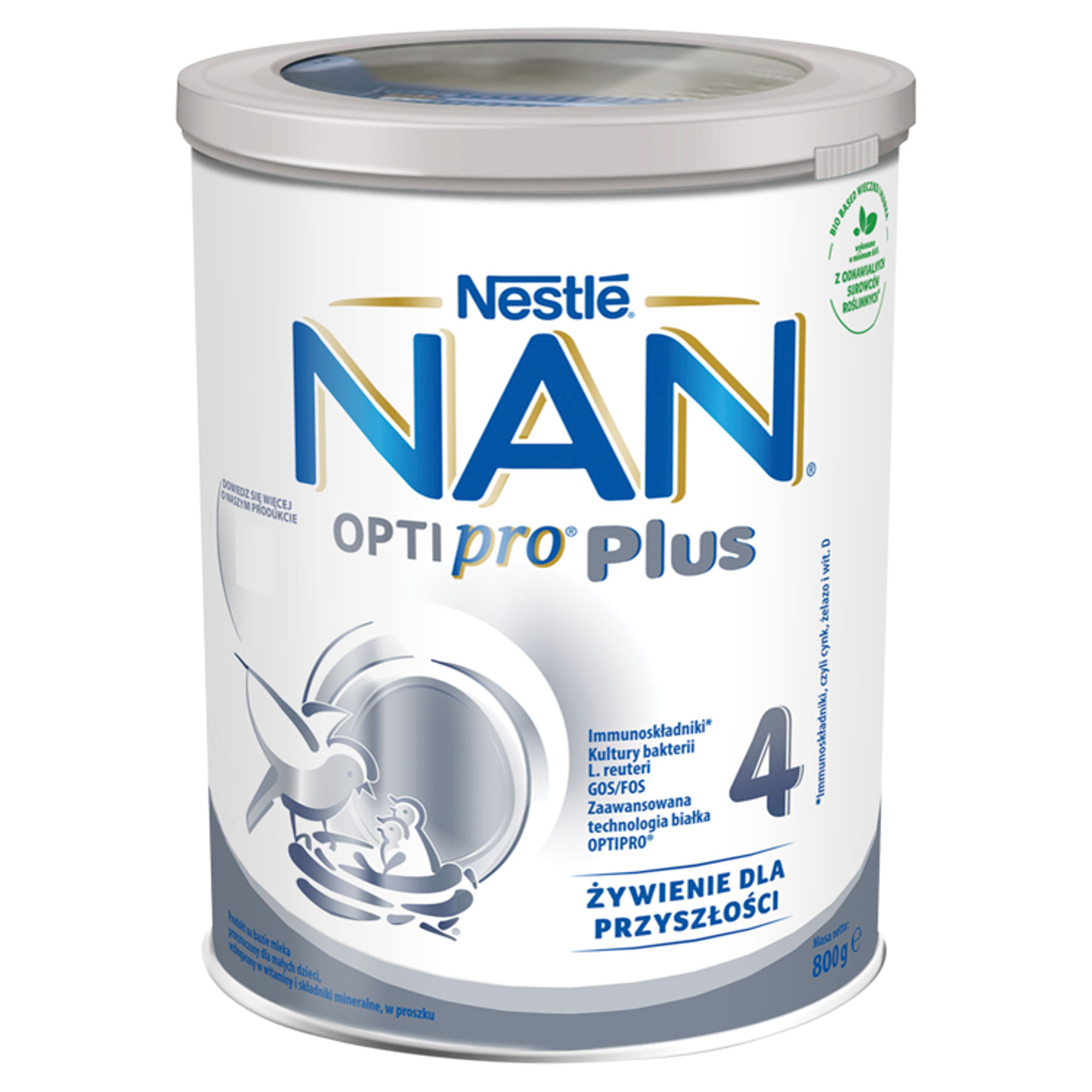 NESTLE NAN OPTIPRO Plus 4 Mleko modyfikowane w proszku dla dzieci po 2 roku 800 g zdjęcie