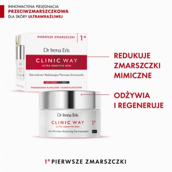 Dr Irena Eris Clinic Way Dermokrem redukujący pierwsze zmarszczki 1° na noc, 50 ml, cena, opinie, wskazania