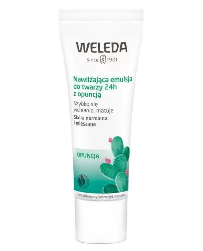 Weleda nawilżająca emulsja do twarzy 24h z opuncją 30 ml zdjęcie