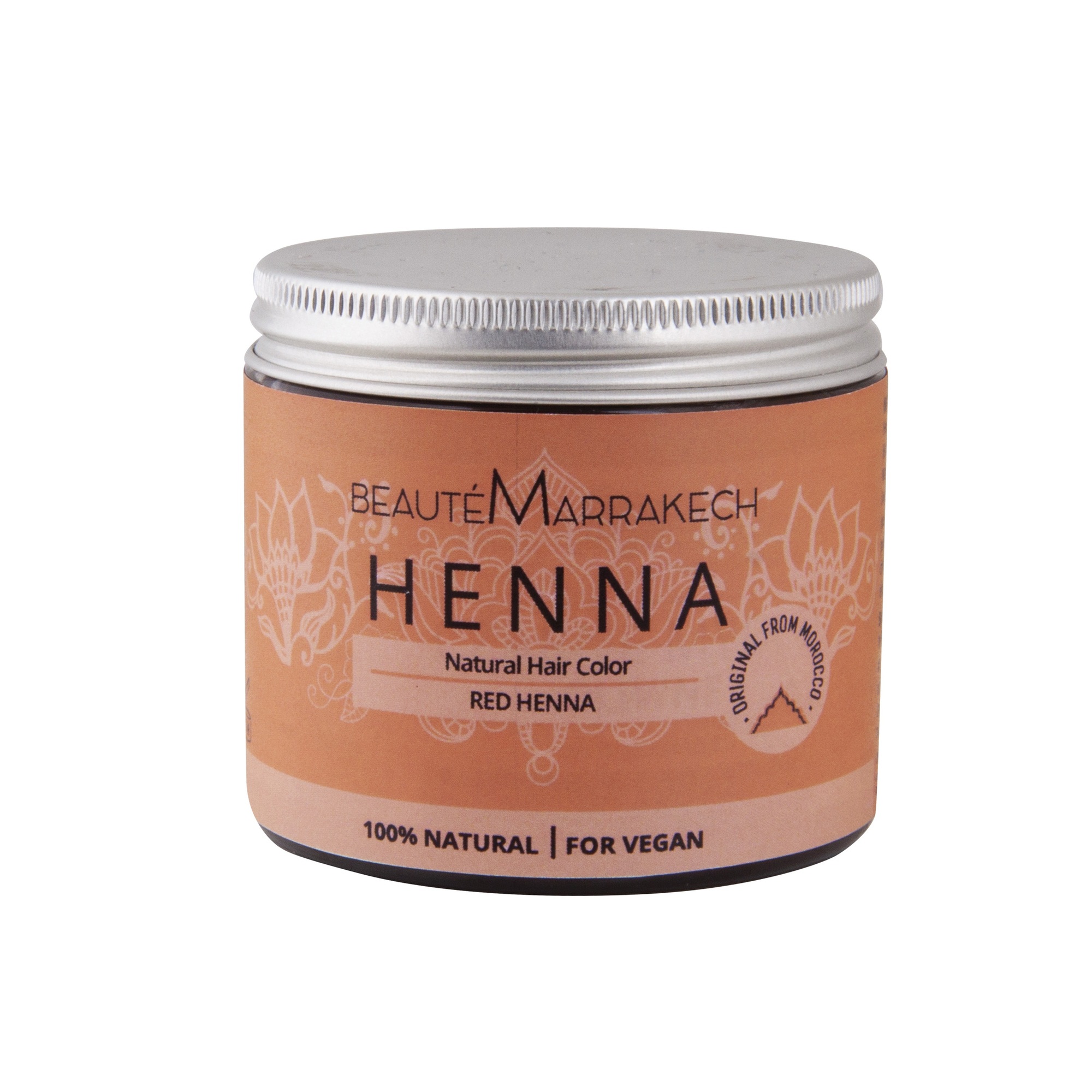 Beaute Marrakech Henna ruda w pudrze do włosów - 100 g - cena, opinie, właściwości zdjęcie